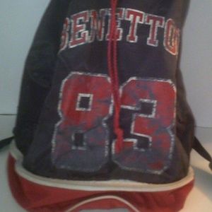 Vintage Benetton Drawstring Bag # 83